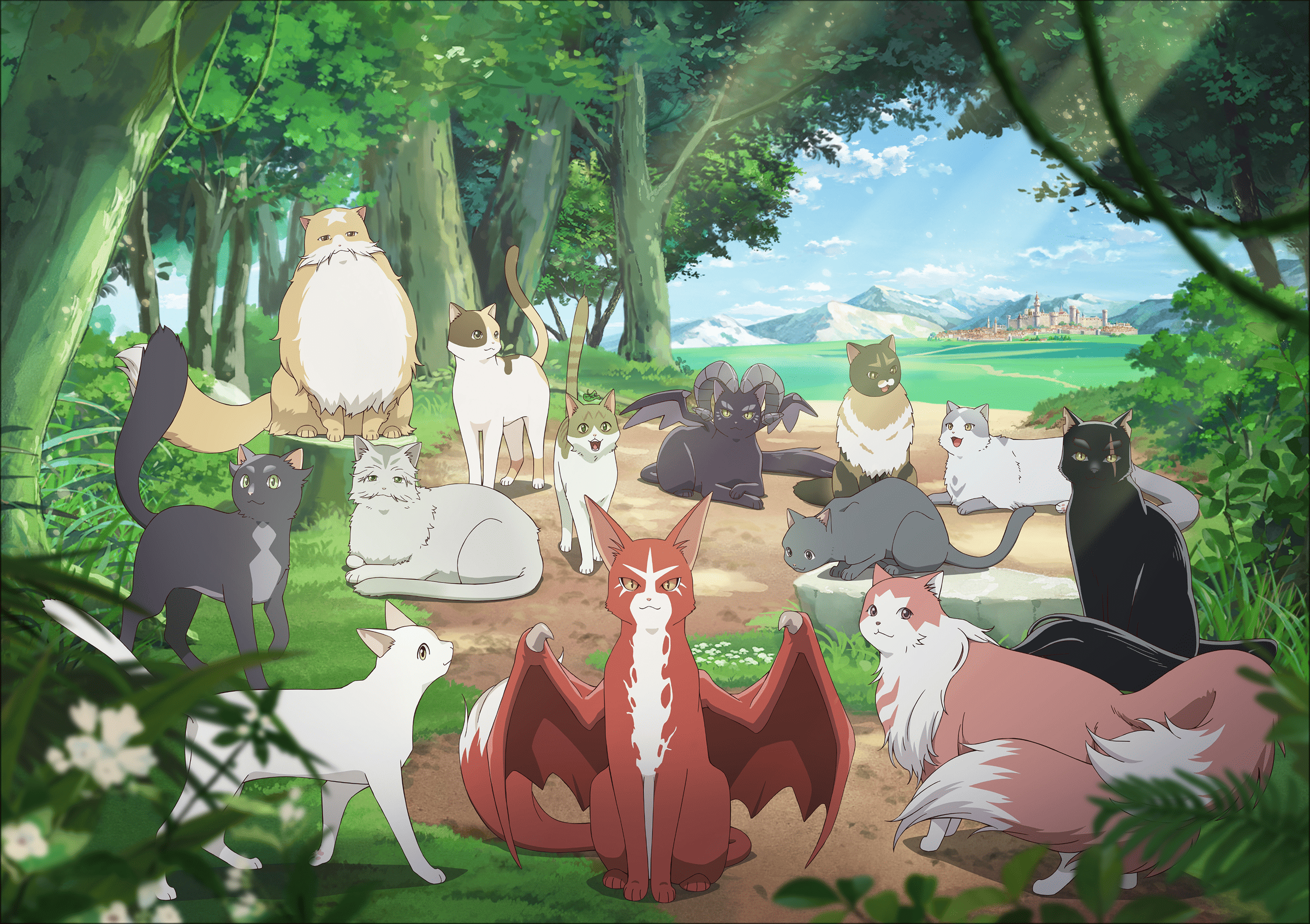 猫と竜の世界観キービジュアル
